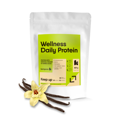 Kompava Wellness Daily Protein 525 g/15 dávok, vanilka