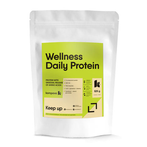 Kompava Wellness Daily Protein 525 g/15 dávok, natural
