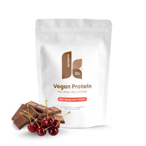 Kompava VEGAN PROTEIN čokoláda a višňa 525 g