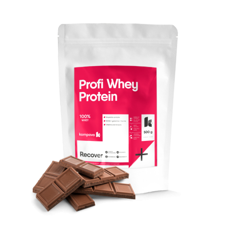 Kompava Profi WHEY Protein 500 g/16 dávok, čokoláda