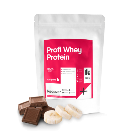 Kompava Profi WHEY Protein 500 g/16 dávok, čokoláda-banán