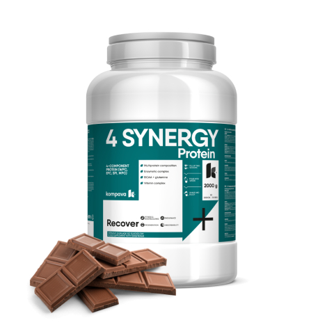 Kompava 4 SYNERGY Protein 2000 g/66 dávok, čokoláda