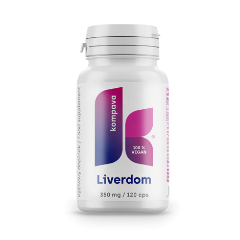 KOMPAVA Liverdom 350 mg 120 kapsúl