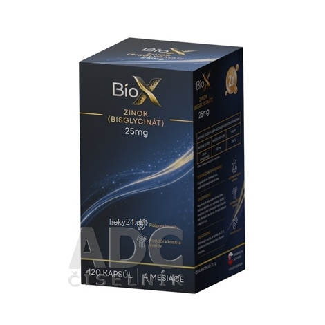 BioX ZINOK (BISGLYCINÁT) 25 mg 120 kapsúl