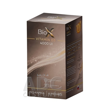 BioX VITAMÍN D3 4000 UI 120 kapsúl