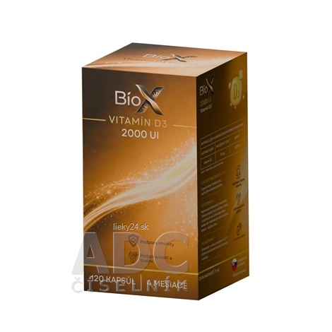 BioX VITAMÍN D3 2000 UI 120 kapsúl