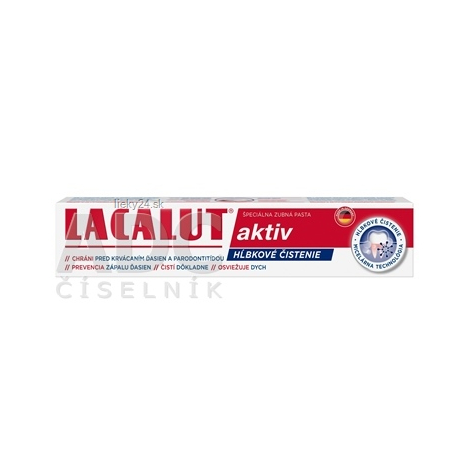 LACALUT AKTIV Hĺbkové čistenie Zubná pasta