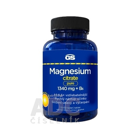 GS Magnesium citrate pure 1340 mg + B6