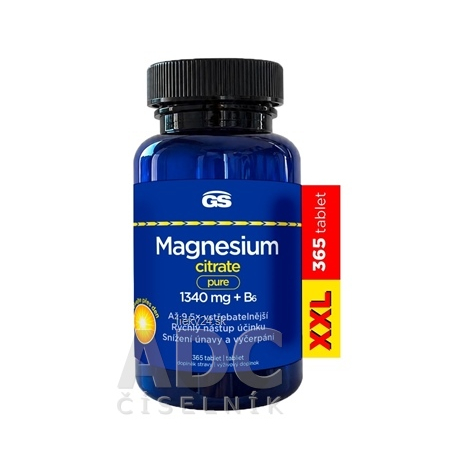 GS Magnesium citrate pure 1340 mg + B6 XXL