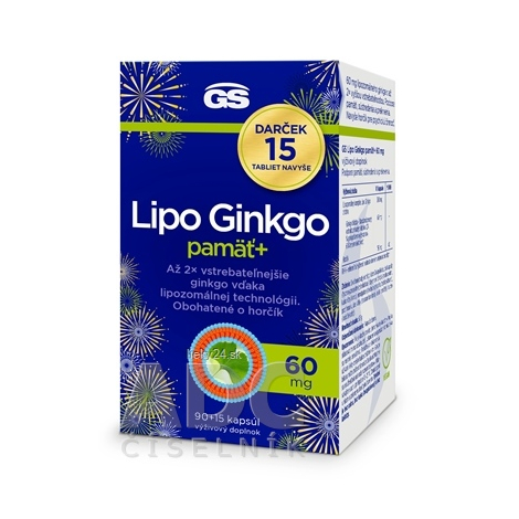 GS Lipo Ginkgo pamäť+ 60 mg Darček