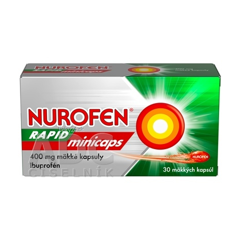 Nurofen Rapid Minicaps 400 mg mäkké kapsuly
