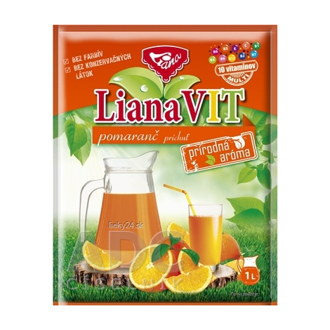 LIANA Vit pomaranč prášok na prípravu nápoja s vitamínmi 75 g