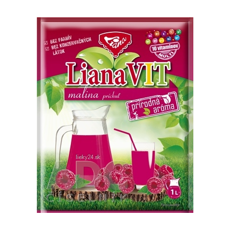 LIANA Vit malina prášok na prípravu nápoja s vitamínmi 75 g
