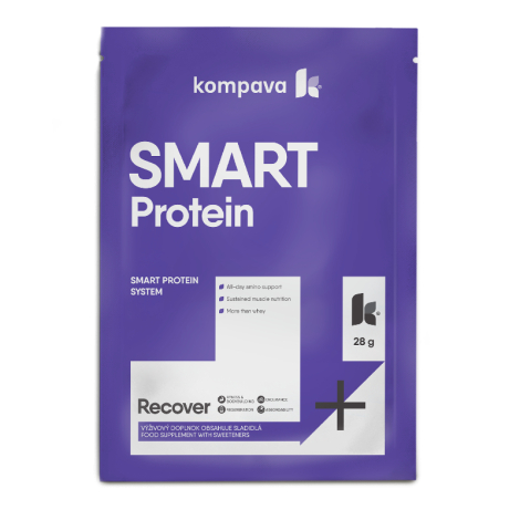 Kompava SMART Protein 28g /1 dávka, biela čokoláda-malina