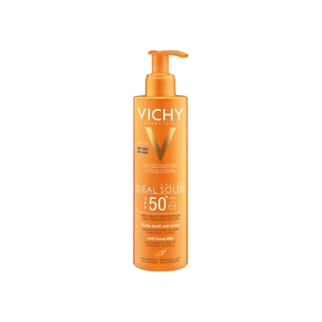Vichy IDÉAL SOLEIL Opaľovacie mlieko odpudzujúce piesok SPF 50+ 200 ml