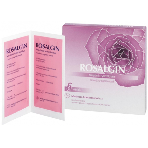 E-shop Rosalgin granulát na vaginálny roztok 500 mg 6 vreciek
