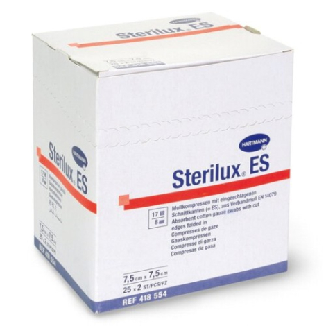 E-shop STERILUX ES sterilný kompres 7,5x7,5cm 50 ks