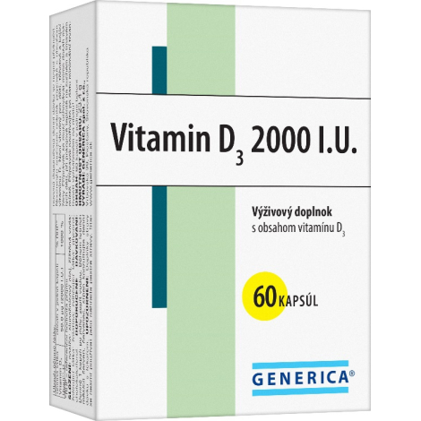 E-shop Generica Vitamin D3 2000 I.U. 60 cps