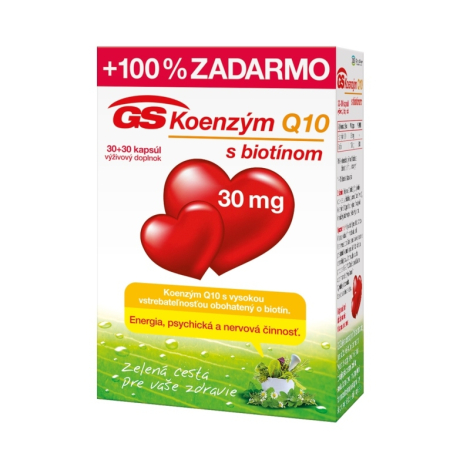 GS Koenzým Q10 30 mg 30 + 30 cps