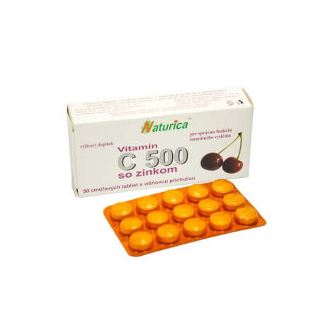 Naturica VITAMÍN C 500 mg so zinkom 30 tbl