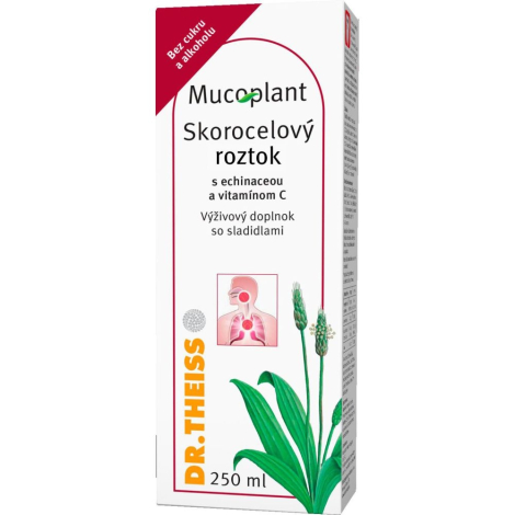 Mucoplant Skorocelový roztok s echinaceou a vitamínom C 100 ml