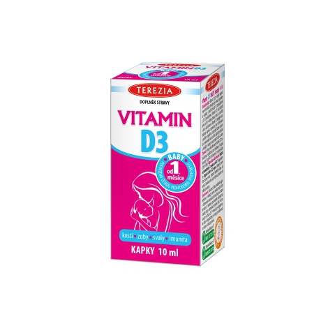 E-shop Terezia Vitamín D3 Baby kvapky 10 ml