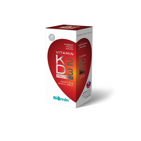 Biomin Vitamín K2 + vitamín D3 Protect 60 cps