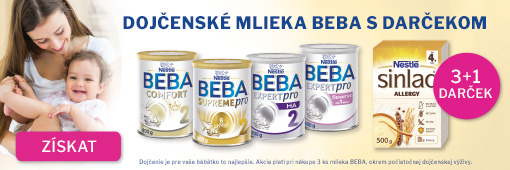 Beba 3x800g + darček Sinlac nemliečna kaša 500g