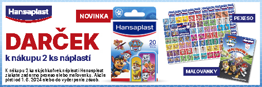 Hansaplast náplasti+darček pexeso Labková patrola