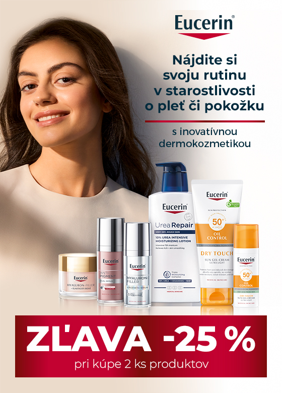 Eucerin 25% zľava pri kúpe 2 produktov