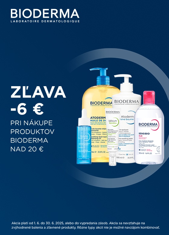 Bioderma 6eur zľava pri nákupe nad 20eur
