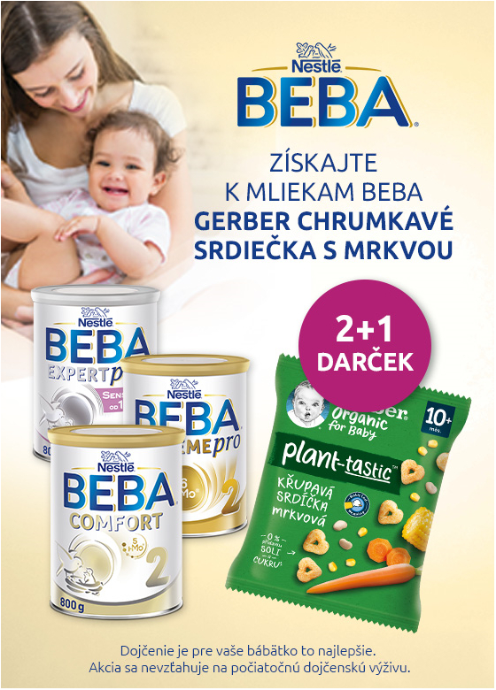 Beba 2ks mlieka + Gerber chrumky 03/25